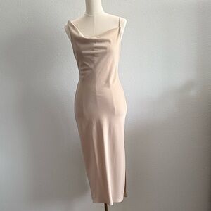 BHLDN August Satin Charmeuse Midi Dress size 4